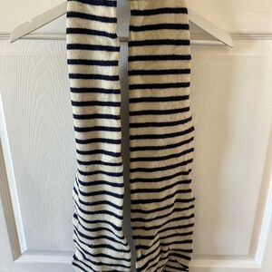 American Eagle Outfitters Navy and White Striped Scarf